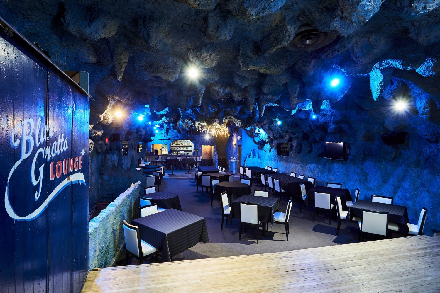 View of the Blue Grotto Lounge event room